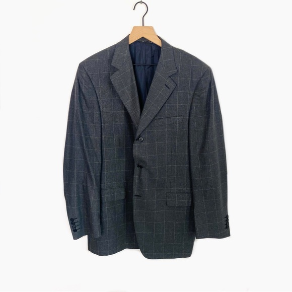 Canali Textured Windowpane Sport Jacket 42L - Picture 9 of 12